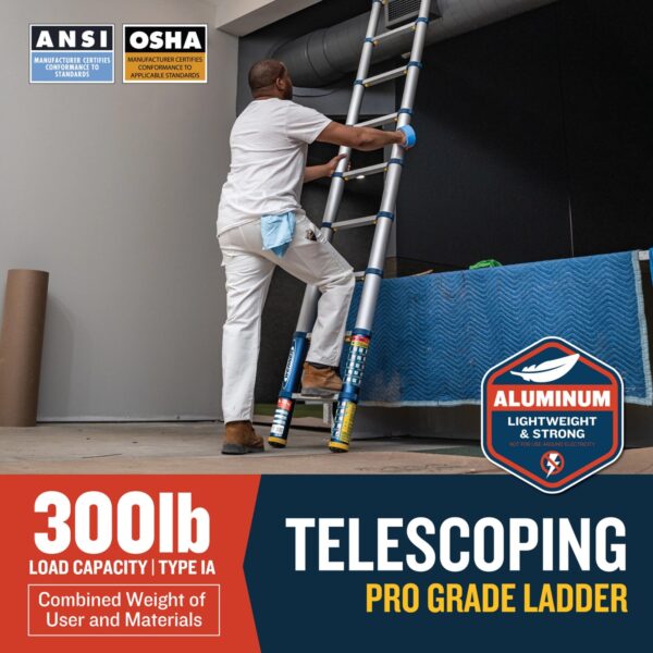Werner TS1500 Telescoping Ladder, 15 ft, Type IA, 300 lb Load product image