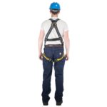 Werner H913001 Welding High Heat Harness, Standard Back D-Ring, Size S, Black/Yellow product image