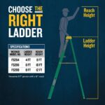 Werner FS208 8ft Type II Fiberglass Step Ladder, 225 lb Load, 12 ft 3 in Max Safe Reach product image