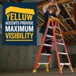 Werner NXT1A04 4ft Type IA Fiberglass Step Ladder, 300 lb Load, Orange, Single-Sided product image