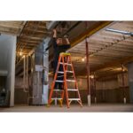 Werner NXT1A06 6ft Type IA Fiberglass Step Ladder, 300 lb Load, 10 ft 4 in Max Safe Reach product image