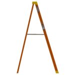 Werner NXT1A08 8 ft Type IA Fiberglass Step Ladder, 300 lb Load, LOCKTOP Tool Top, Orange product image