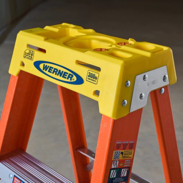 Werner NXT1A12 12ft Type IA Fiberglass Step Ladder, 300 lb Load, 16 ft 1 in Max Safe Reach product image