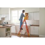 Werner RS1A04 READY STEP 4 ft Type IA Fiberglass Step Ladder, 300 lb Load, 8 ft 5 in Max Reach product image