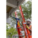 Werner X300002 Ladder Stability Anchor Clamp and Strap, 40 in Strap, Silver/Blue product image